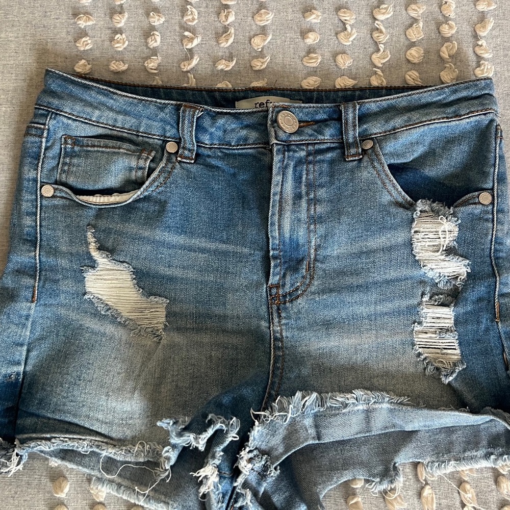 ripped mini shorts